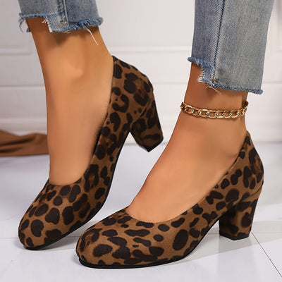 Vayda pumps med blockklack