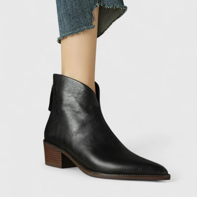 Nicole boots med blockklack