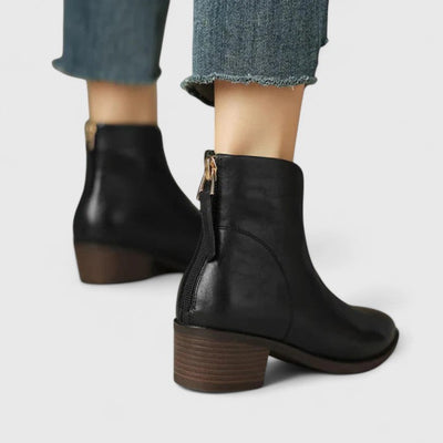 Nicole boots med blockklack