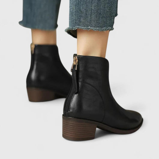 Nicole boots med blockklack