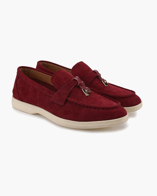 Loafers i läder