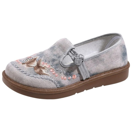 Marie loafers med blommönster