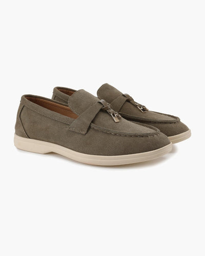 Loafers i läder