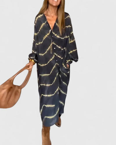 Pauline skjortklänning med knappslå