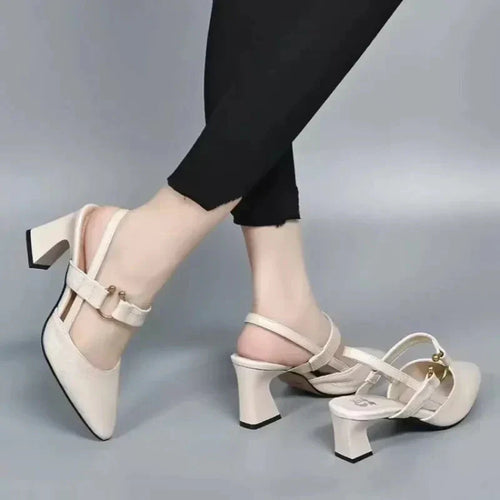 Hanna pumps med blockklack