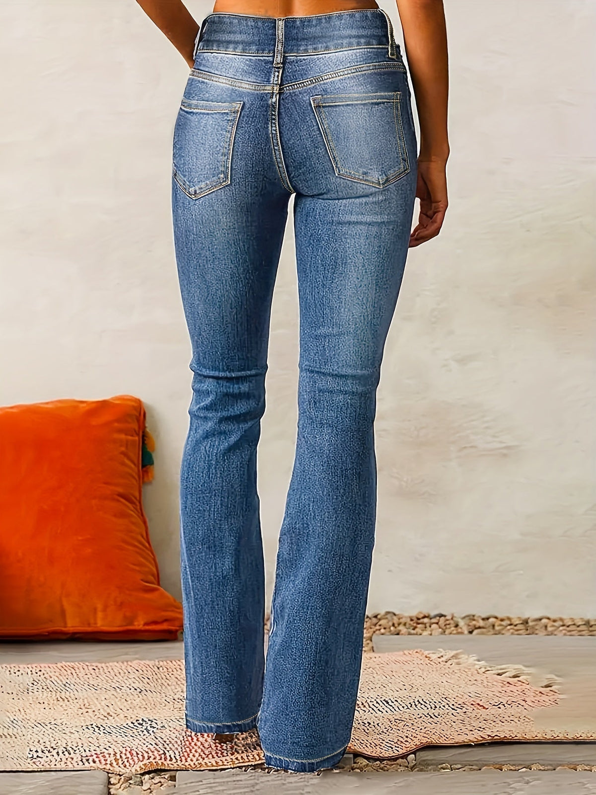Greta jeans i denim