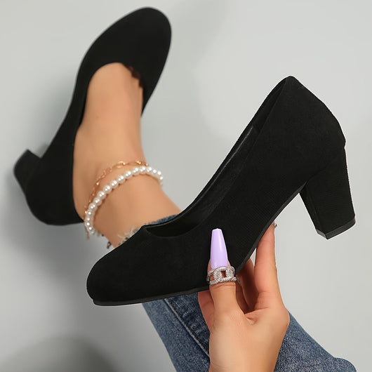 Vayda pumps med blockklack