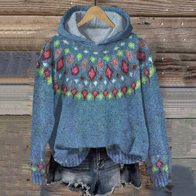 Carolin hoodie i sammet