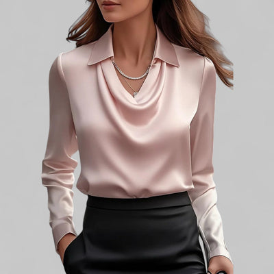 Theresa blus i satin