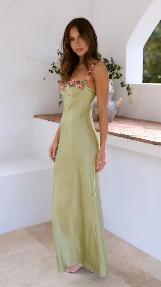 Emilia klänning med blommönster