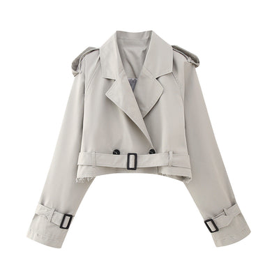 Karla trenchcoat med skärp