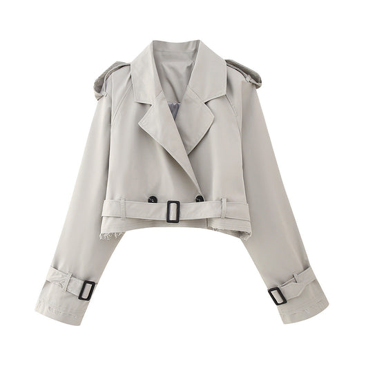 Karla trenchcoat med skärp