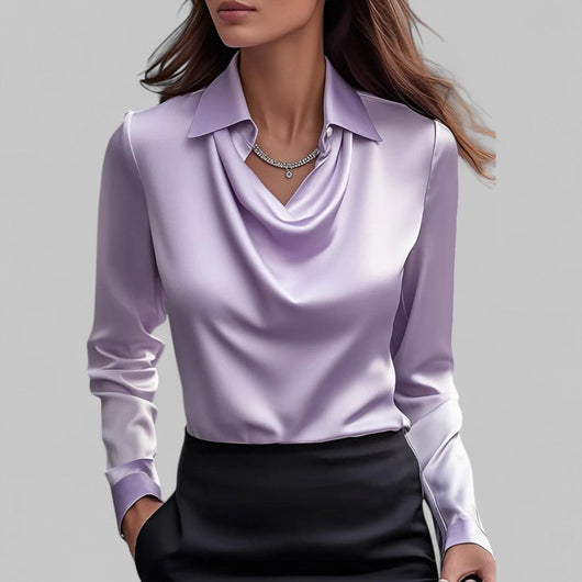 Theresa blus i satin