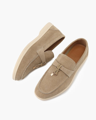 Loafers i läder