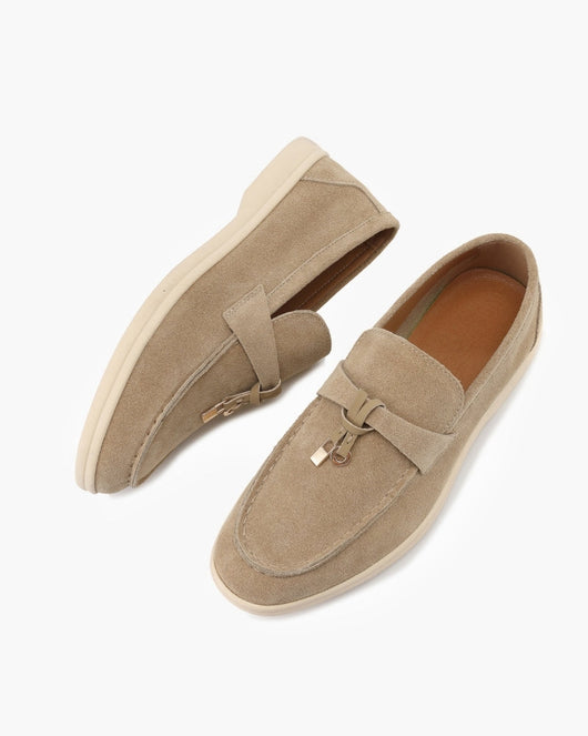Loafers i läder