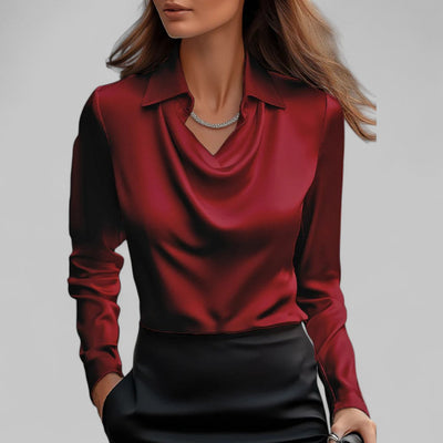 Theresa blus i satin