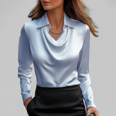 Theresa blus i satin