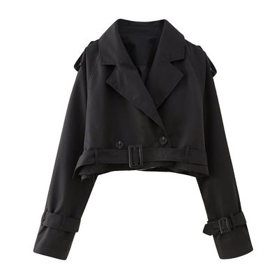 Karla trenchcoat med skärp