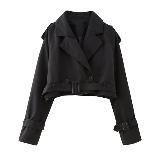 Karla trenchcoat med skärp