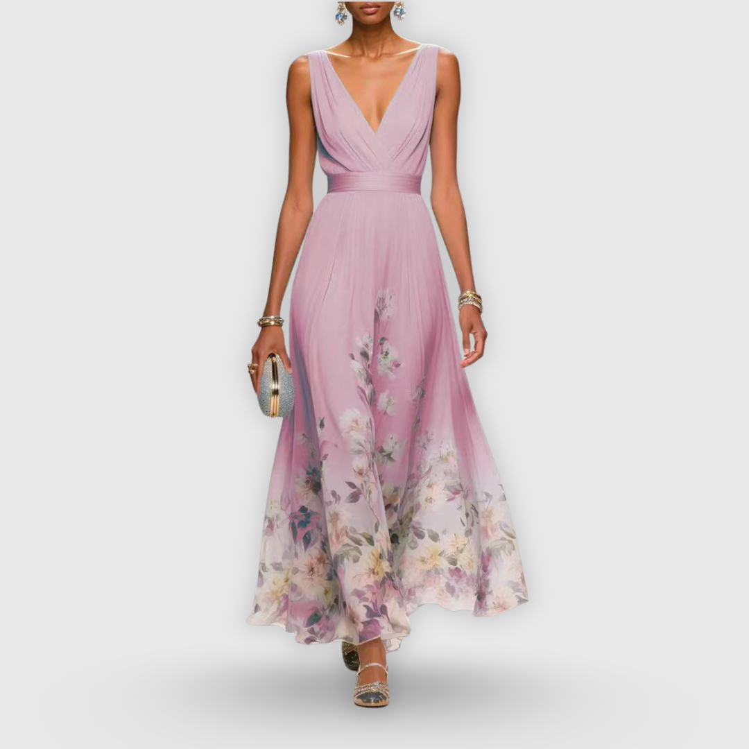 Tanja klänning med v-ringning