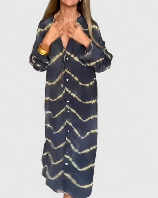 Pauline skjortklänning med knappslå