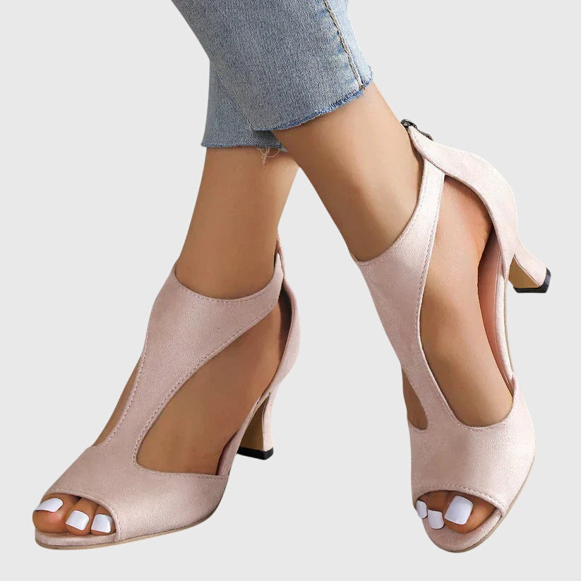 Delfina pumps med blockklack