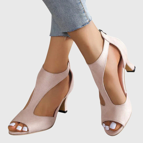 Delfina pumps med blockklack