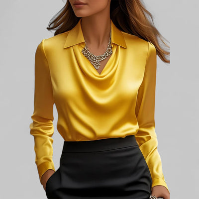 Theresa blus i satin