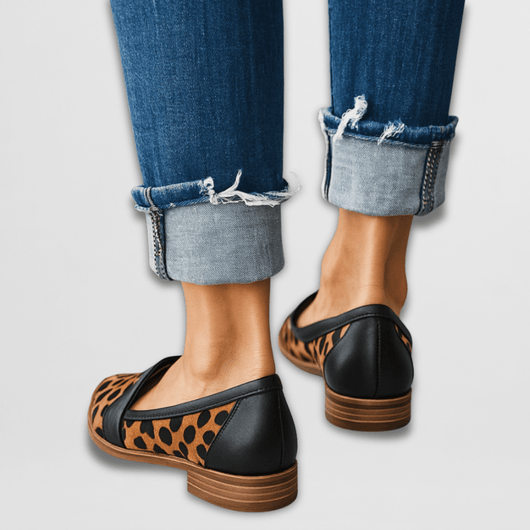 Magdalena loafers i läder
