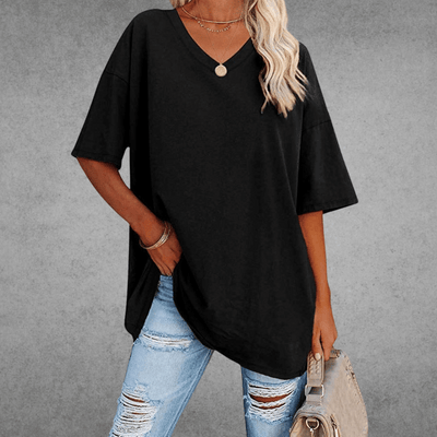 Franziska t-shirt med v-ringning
