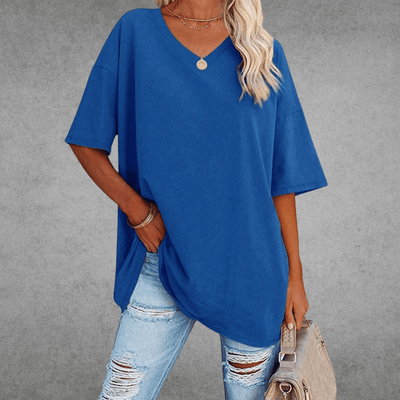 Franziska t-shirt med v-ringning