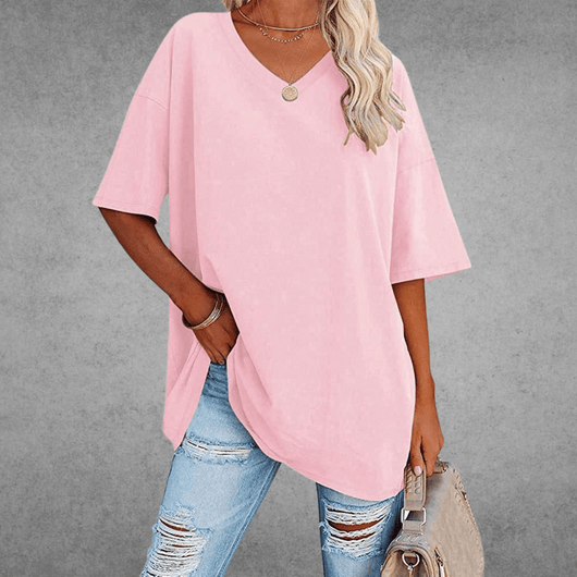 Franziska t-shirt med v-ringning