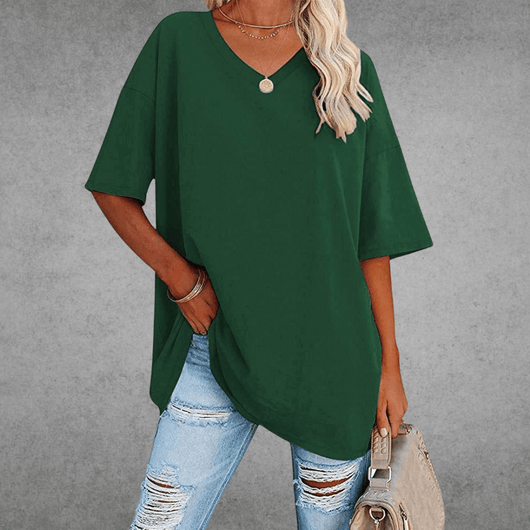 Franziska t-shirt med v-ringning