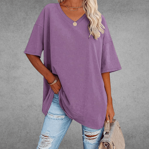 Franziska t-shirt med v-ringning