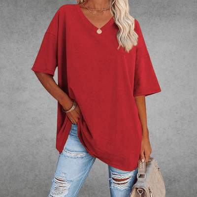 Franziska t-shirt med v-ringning