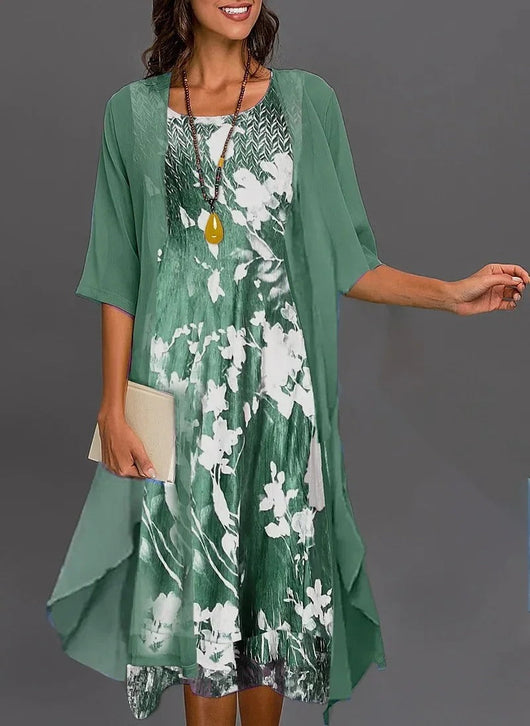 Marie set med blommönster
