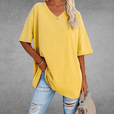 Franziska t-shirt med v-ringning