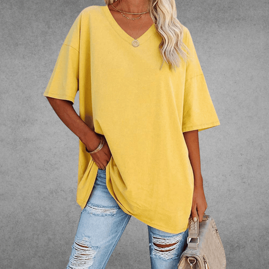 Franziska t-shirt med v-ringning