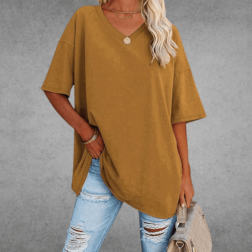 Franziska t-shirt med v-ringning