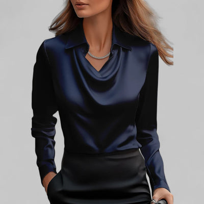 Theresa blus i satin