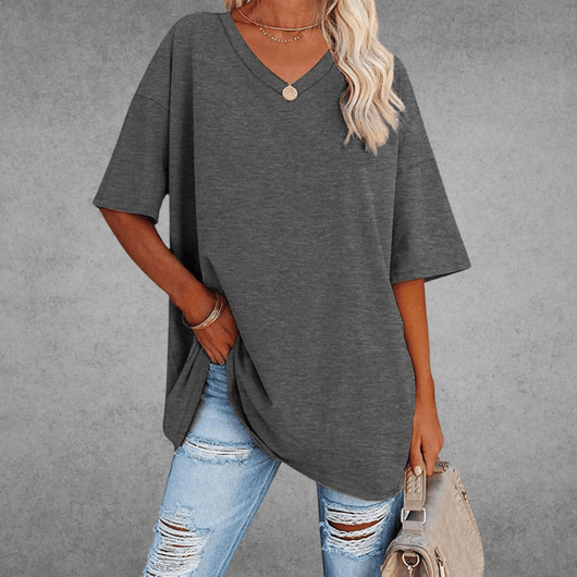 Franziska t-shirt med v-ringning