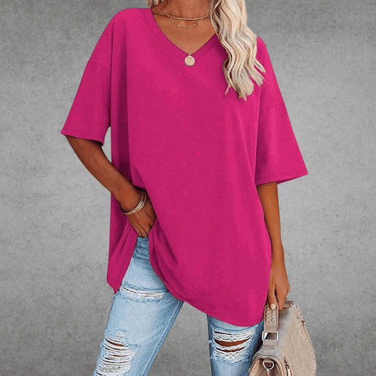 Franziska t-shirt med v-ringning