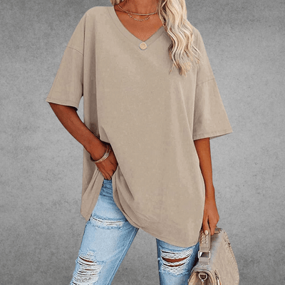 Franziska t-shirt med v-ringning