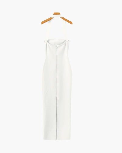 Maxiklänning med halterneck