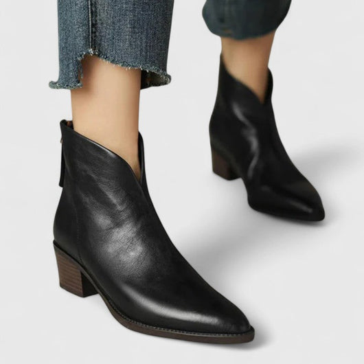 Nicole boots med blockklack