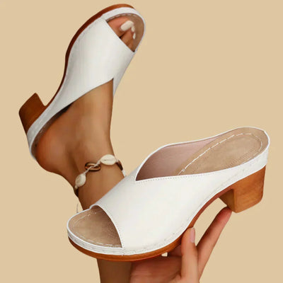 Gabriela slip in-skor med blockklack