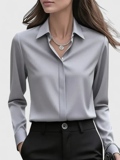 Anja blus i satin