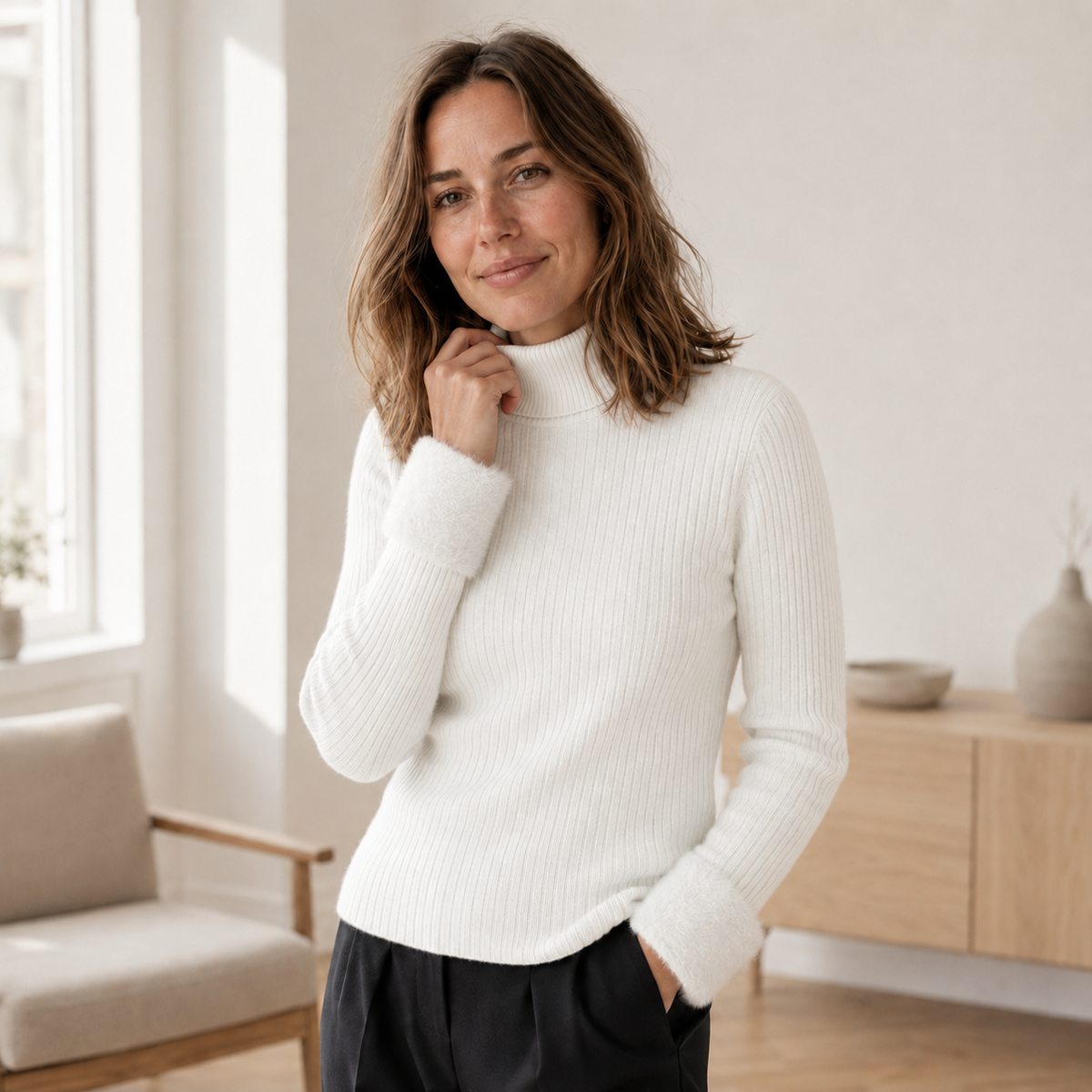 Ida polotröja – termostickad med innerfleece