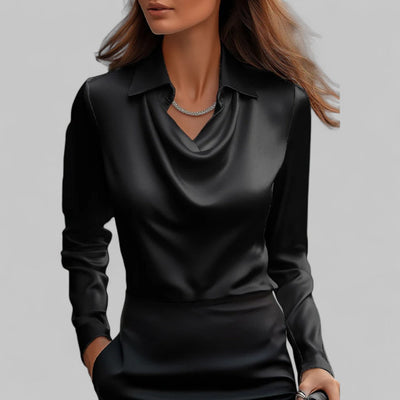 Theresa blus i satin