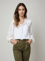 Felicia elegant blus med volanger